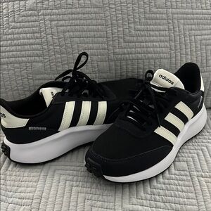 Adidas Black and White Sneakers